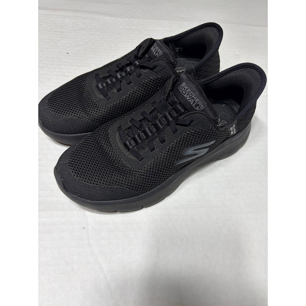 Skechers Hands Free Slip-ins GO WALK Anywhere Black Sneakers 124836 Womens 7.5